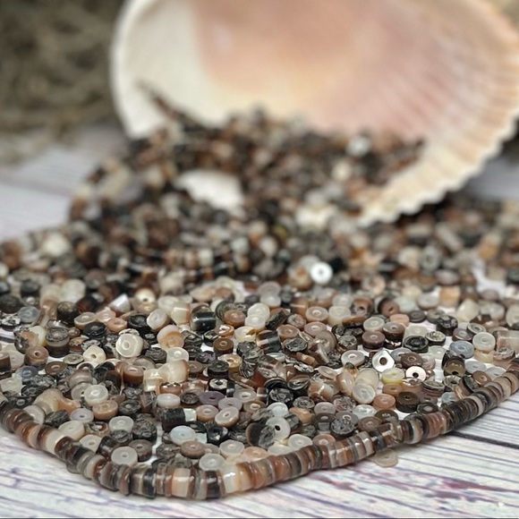 200+ Abalone Mother of Pearl Shell Black Lip Beads Mixed Lot Jewelry Making DIY - Picture 6 of 14
